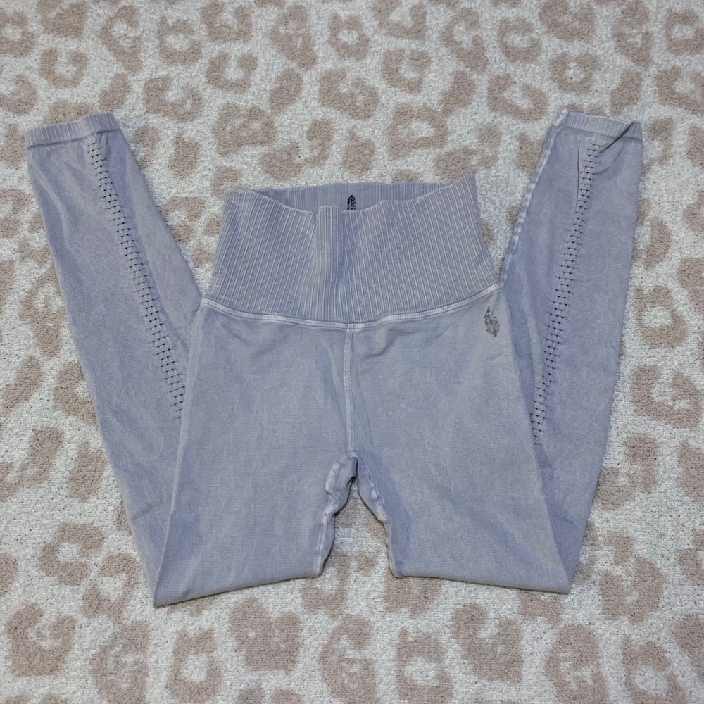 Free People Movement Good Karma Leggings Lavender Purple High Waisted XS/S